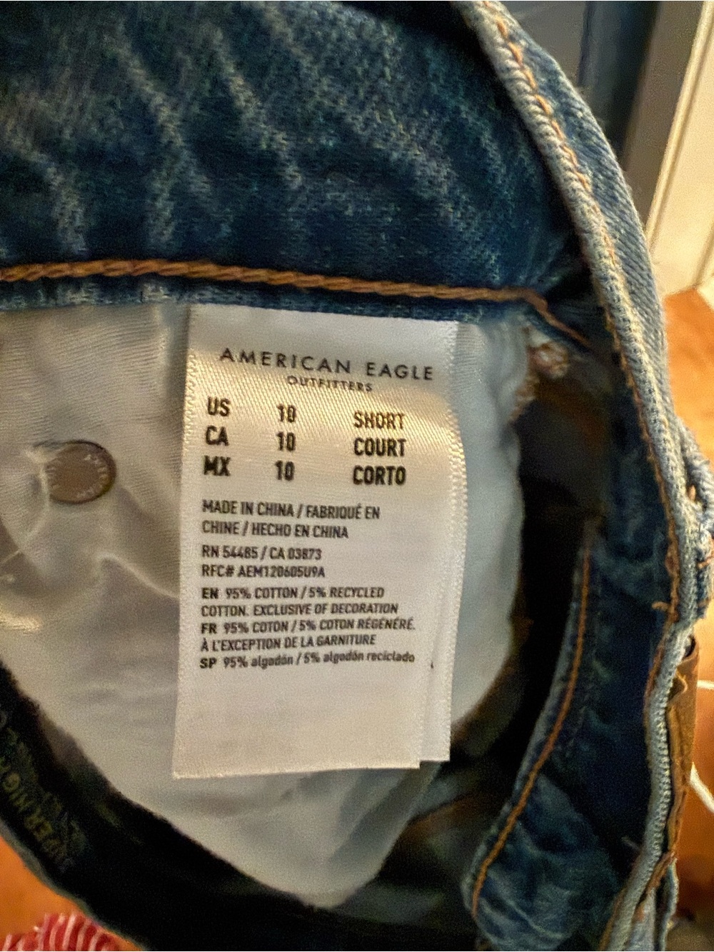 American Eagle Outfitters super high rise ultra wide leg Jeans size 10 short - Picture 10 of 16